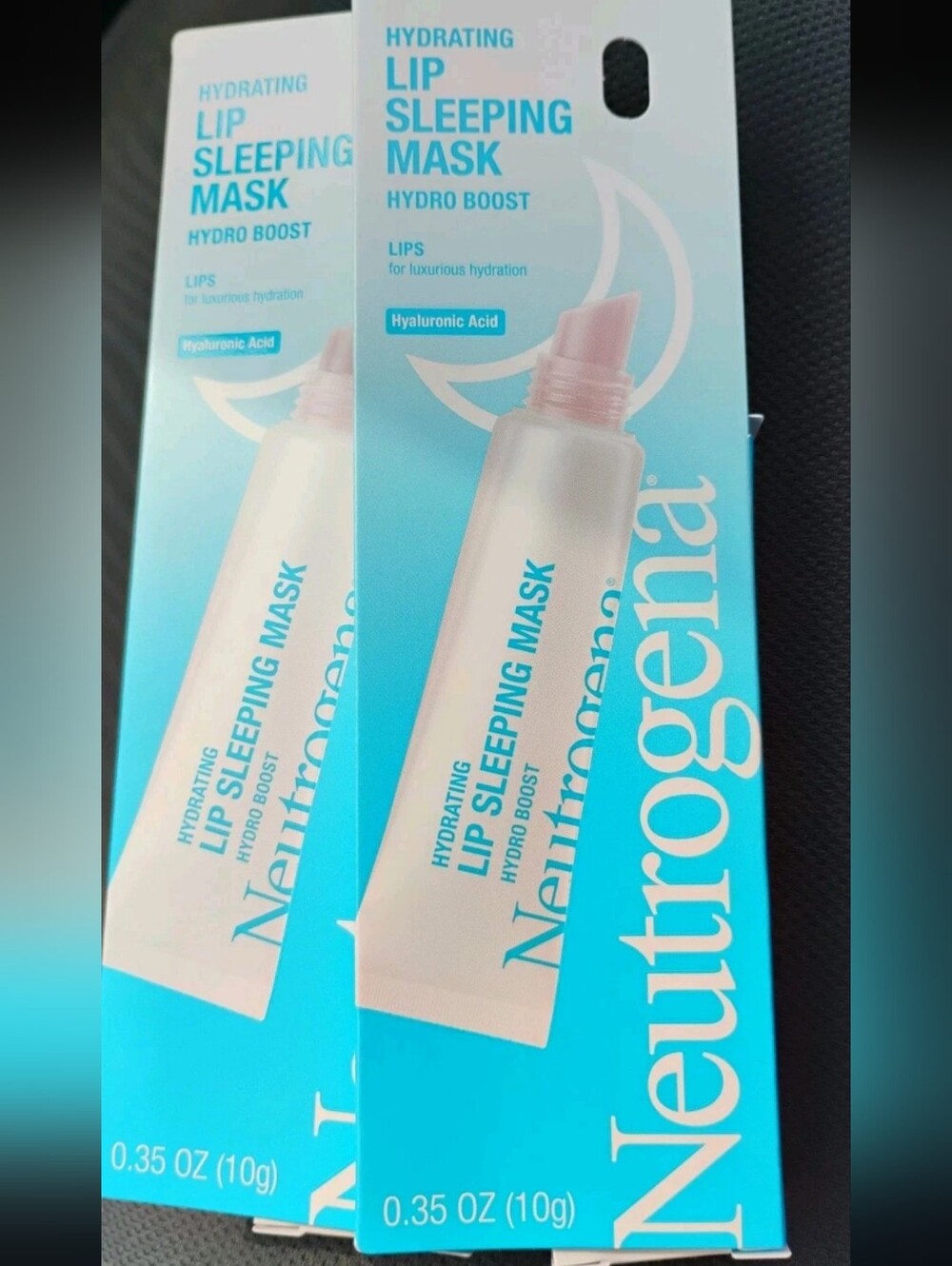 2 Pack Neutrogena Hydro Boost Hydrating Clear Lip Sleeping Mask Tube 0.35 oz